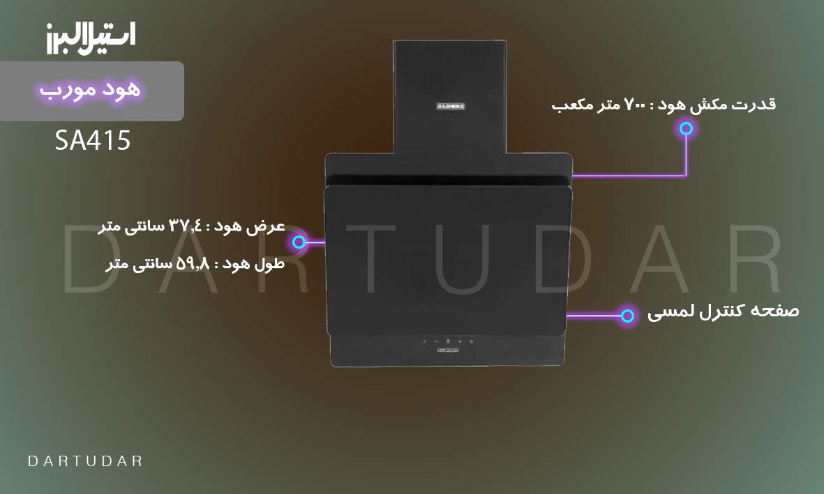 چرا هود مورب مدل SA415 استیل البرز بخریم ؟