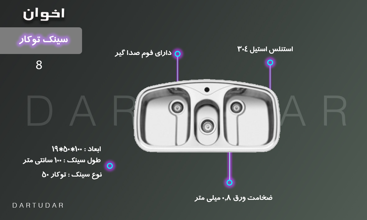 چرا سینک توکار مدل 8 اخوان را بخریم؟