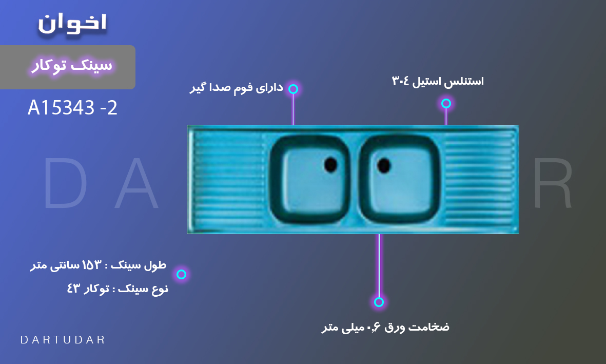 نصب سینک استیل روکار اخوان