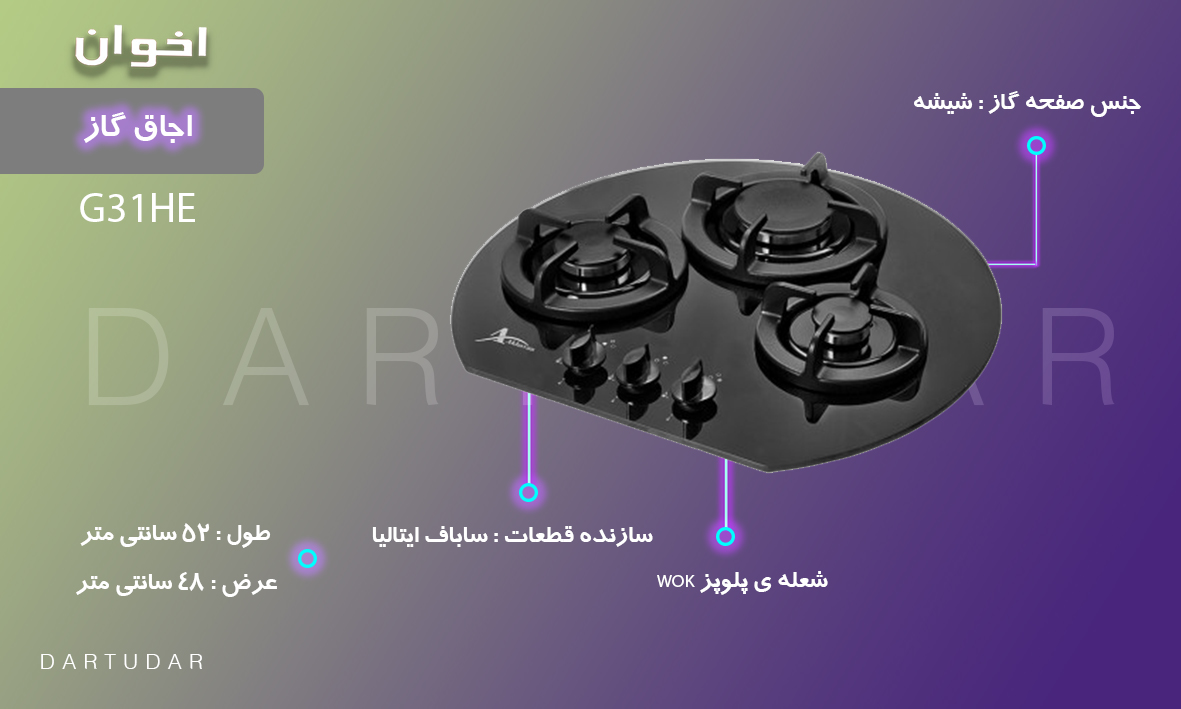 9 دلیل برای اینکه اجاق گاز سه شعله مدل G31 HE اخوان را بخرید