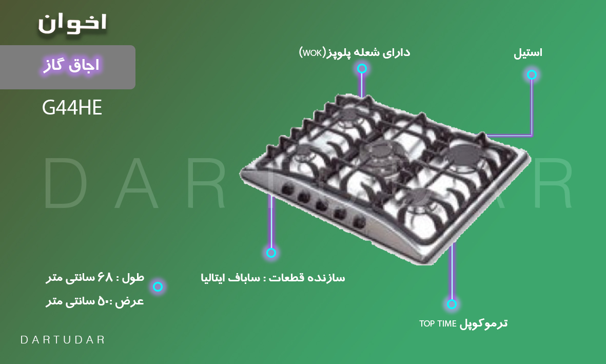 5 دلیل مهم برای خرید گاز مدل G44 HE اخوان