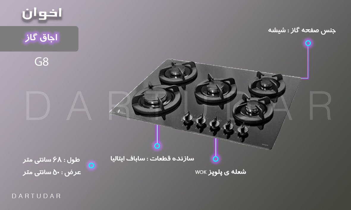 چرا اجاق گاز پنج شعله مدل G8 اخوان را بخریم؟