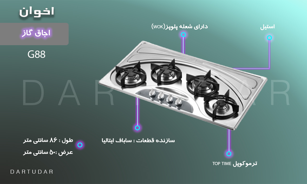  چرا گاز چهار شعله G88 را بخرم؟