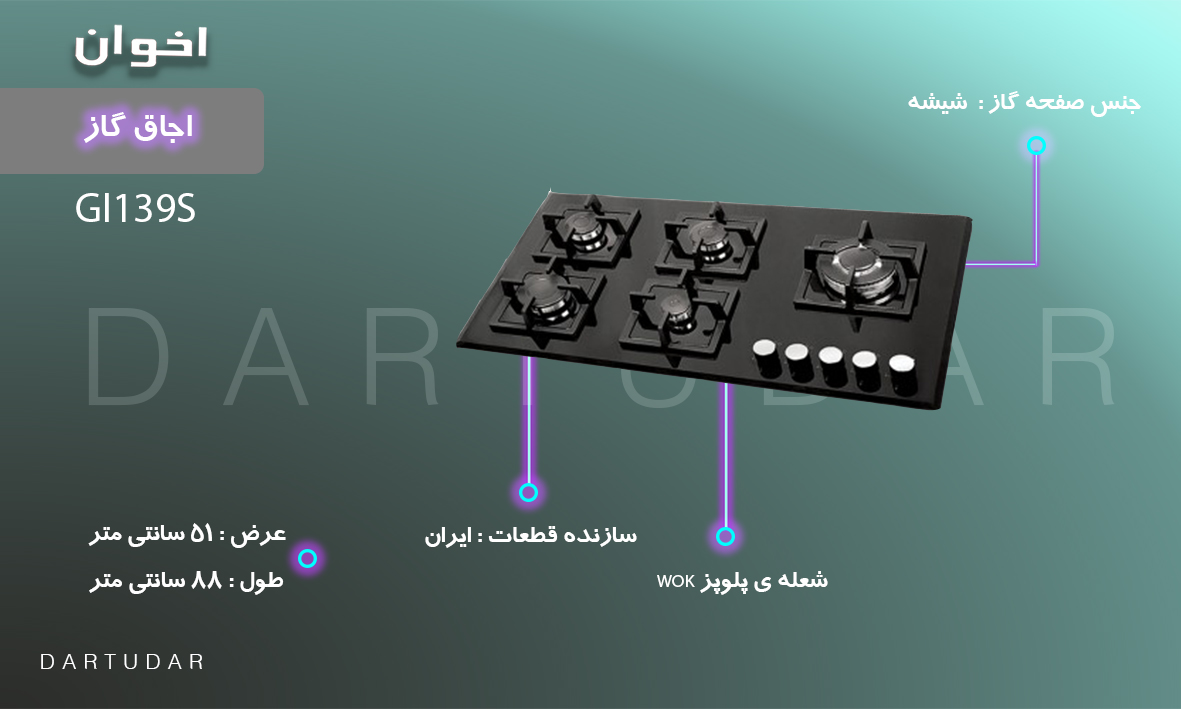 نگهداری و نظافت گاز طرح GI139S