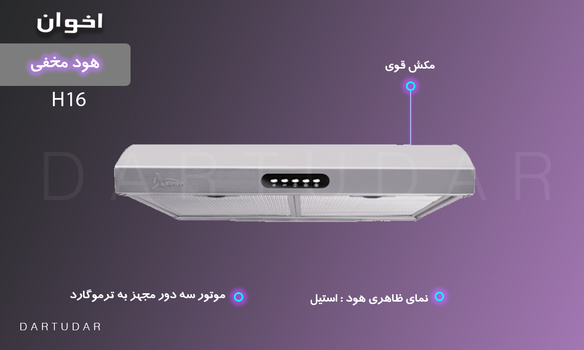 چند دلیل برای خرید هود زير كابينتي مدل 90CM H16 اخوان