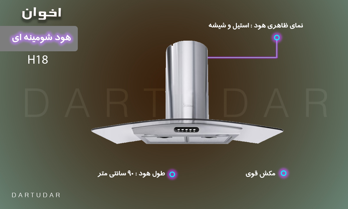 چرا هود شومينه اي مدل H18 اخوان را بخربم ؟