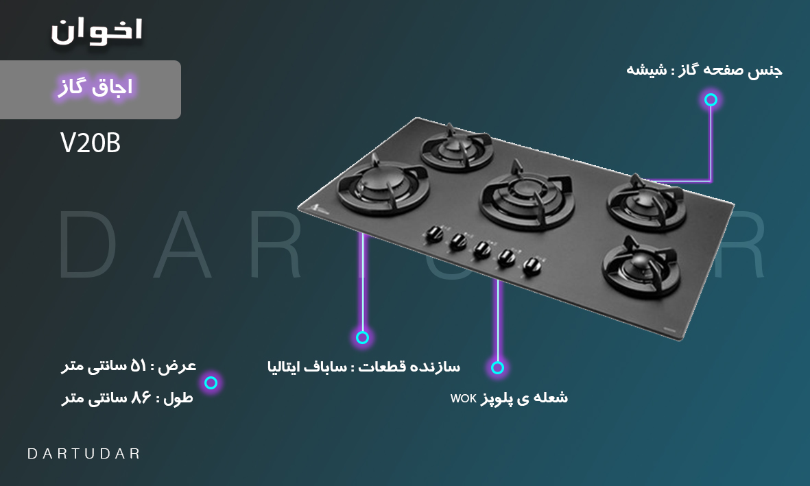 چرا گاز رومیزی مدل V20B اخوان را بخریم؟