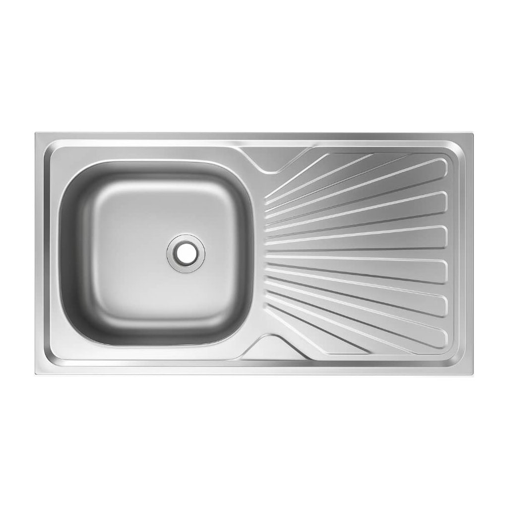 سینک روکار مدل 5.*50*100 یک لگن استیل البرز