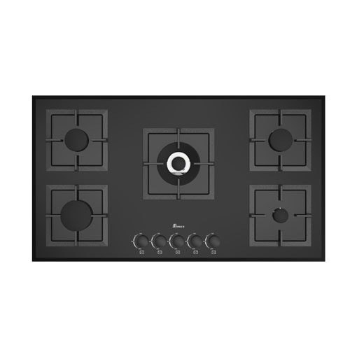 اجاق گاز پنج شعله 0039 مشکی بیمکث